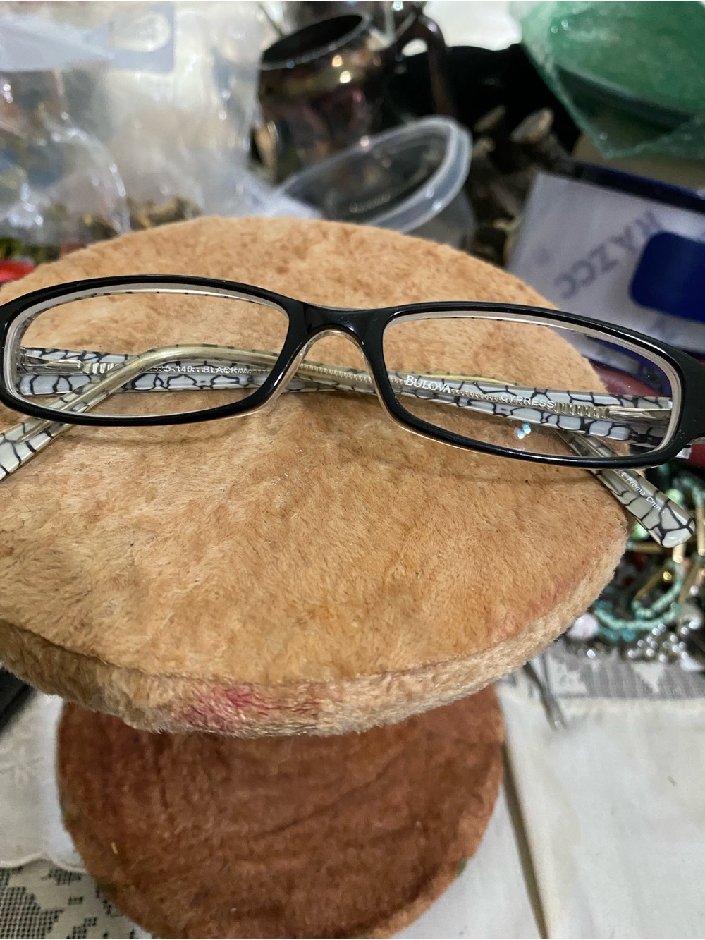 Bulova Caravelle GEORGIE BLACK/WHITE 49-15-140 Eyeglasses Frame 0597